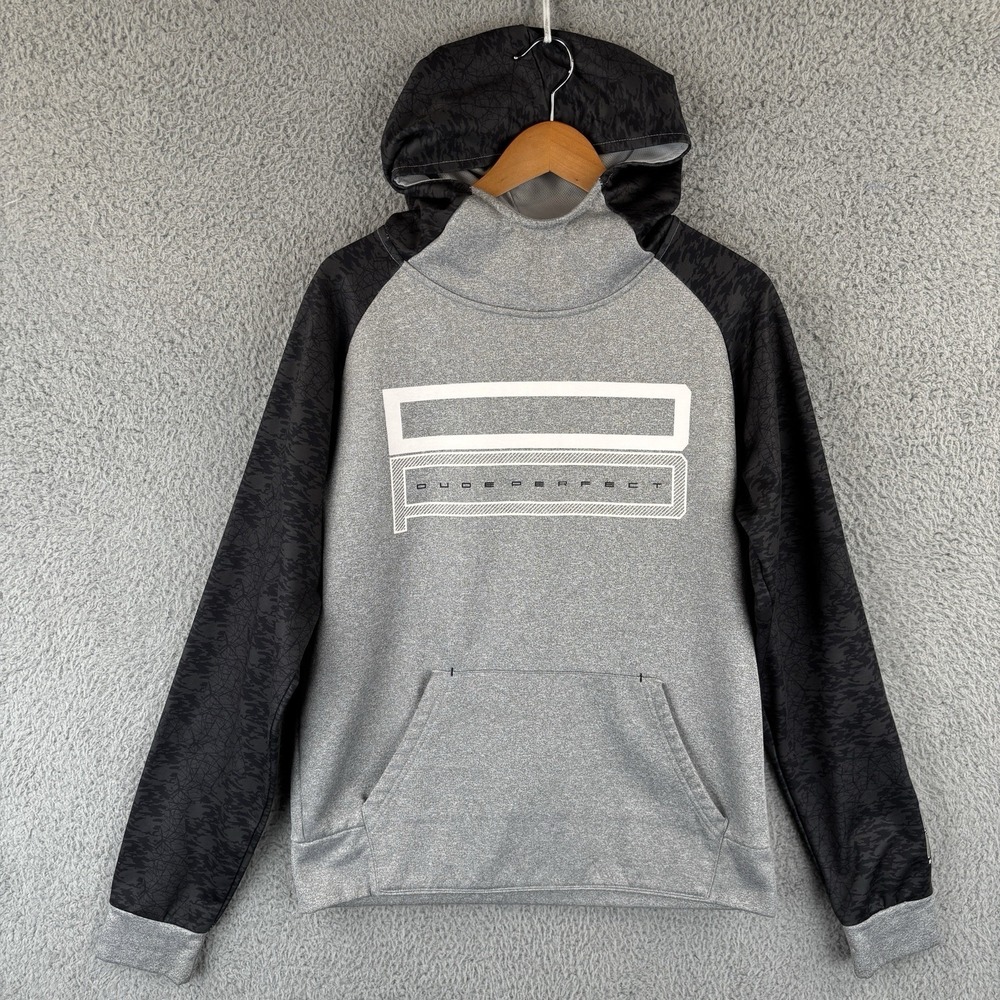 Dude Perfect Hoodie Sweatshirt Adult Small Gray Black Graphic Pullover *Read*‎